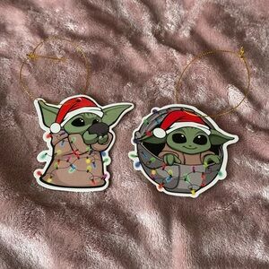 Baby Yoda / Grogu Christmas Ornament Set (2PCS)